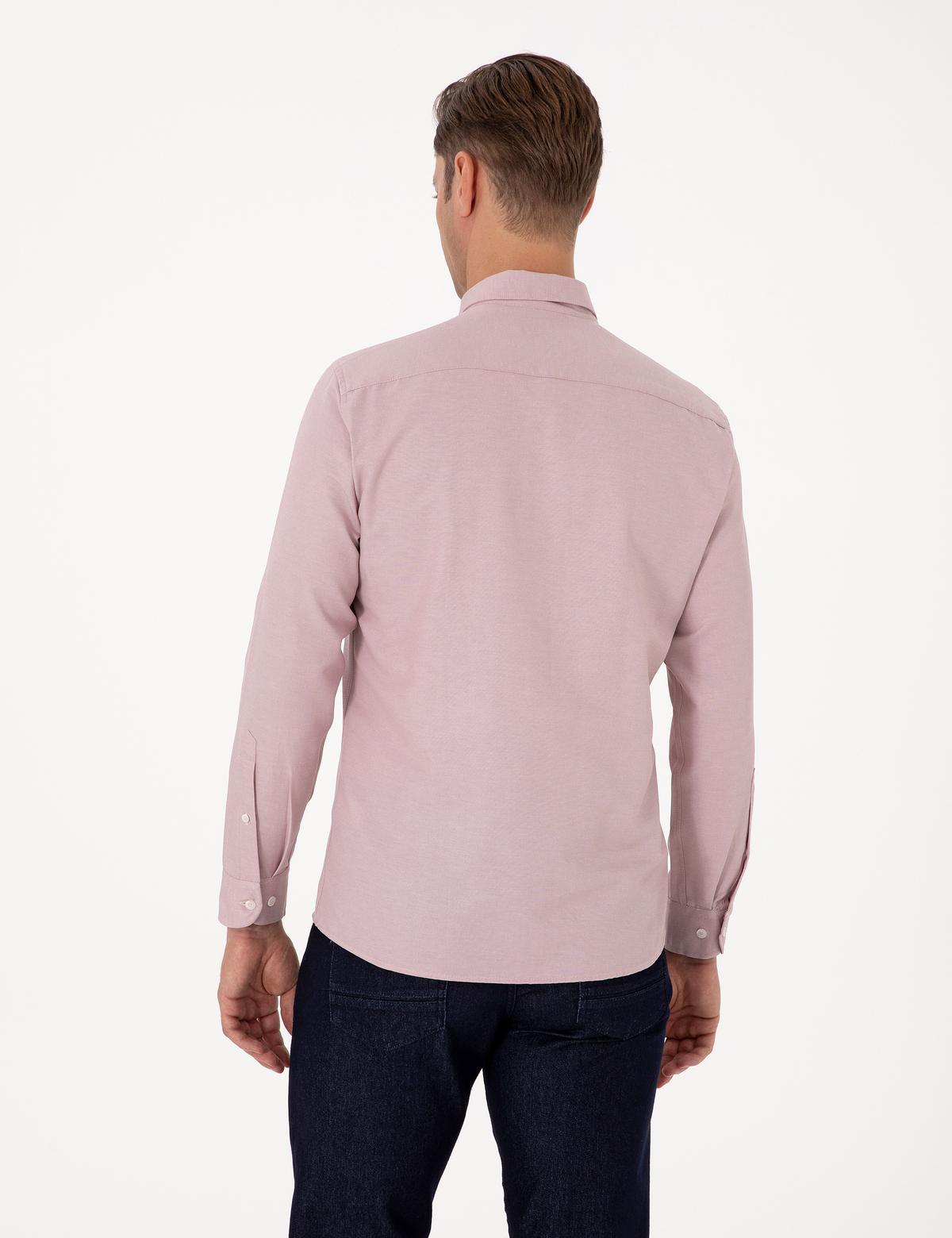 Gül Kurusu Regular Fit Uzun Kollu Gömlek - 50311487087