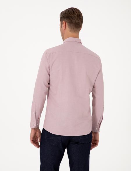 Gül Kurusu Regular Fit Uzun Kollu Gömlek - 50311487087