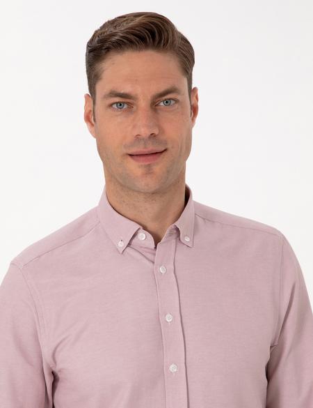 Gül Kurusu Regular Fit Uzun Kollu Gömlek - 50311487087