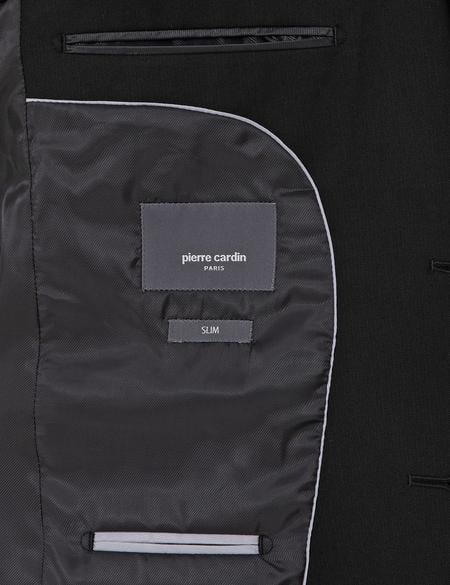 Siyah Slim Fit Yelekli Takım Elbise - 50316782005