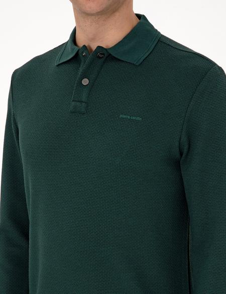 Koyu Yeşil Regular Fit Sweatshirt - 50293236077