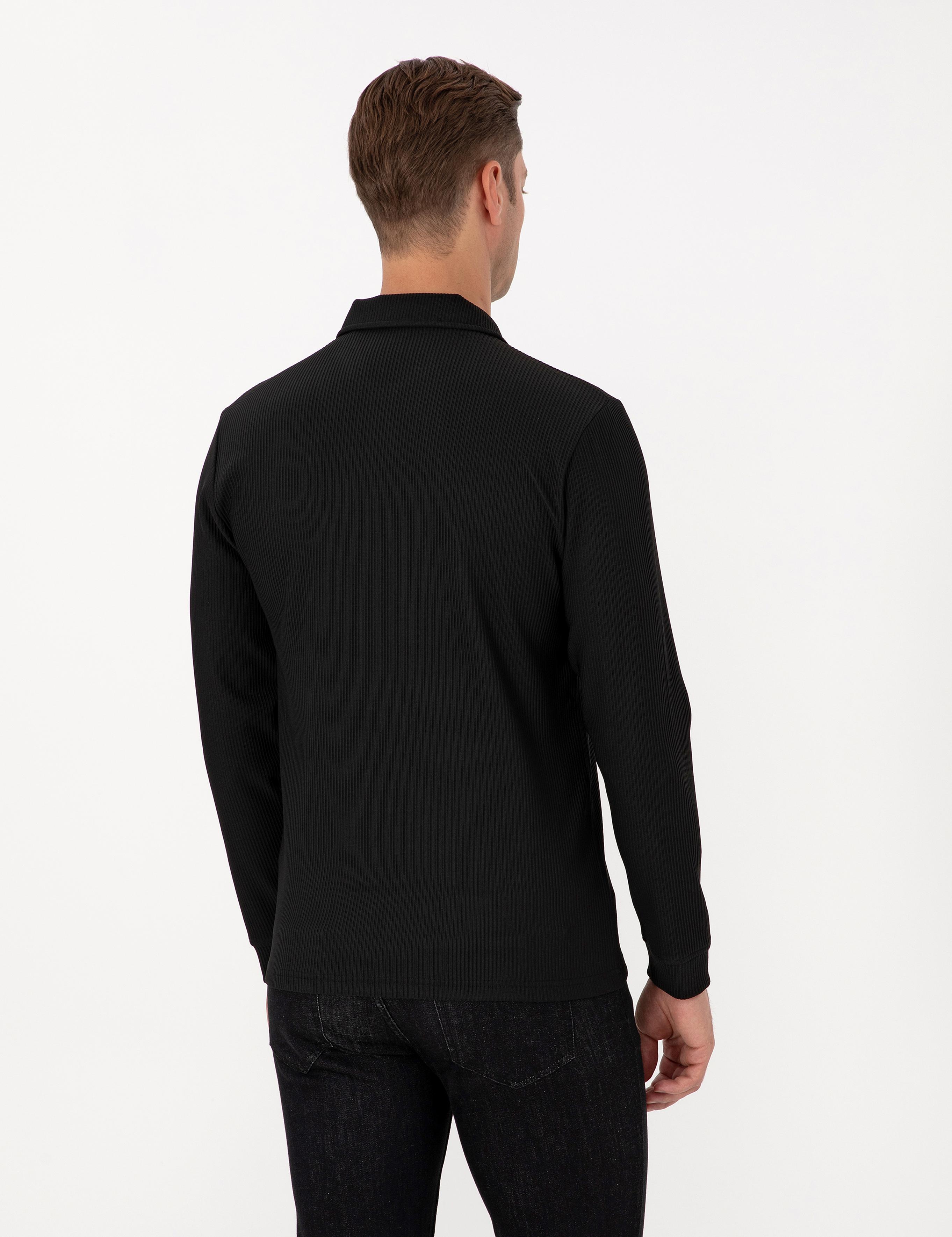 Siyah Regular Fit Sweatshirt