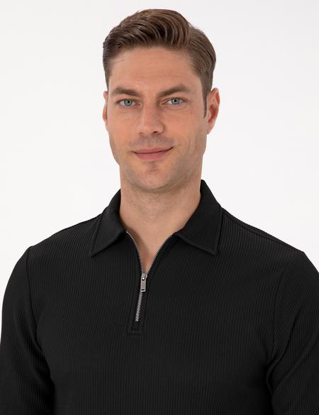 Siyah Regular Fit Sweatshirt - 50313989004