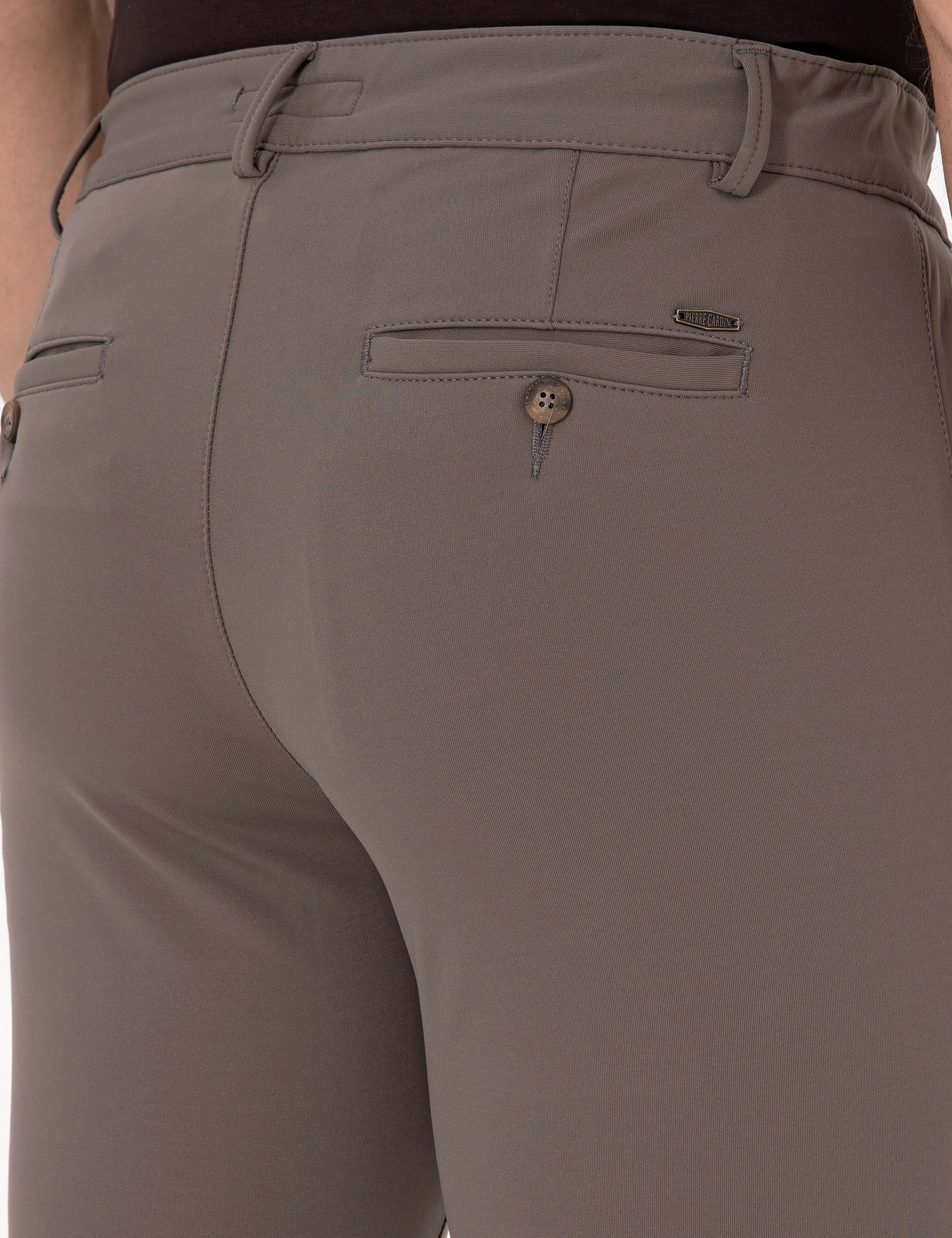 Vizon Slim Fit Beli Lastikli Kordonlu Jogger Kanvas Pantolon