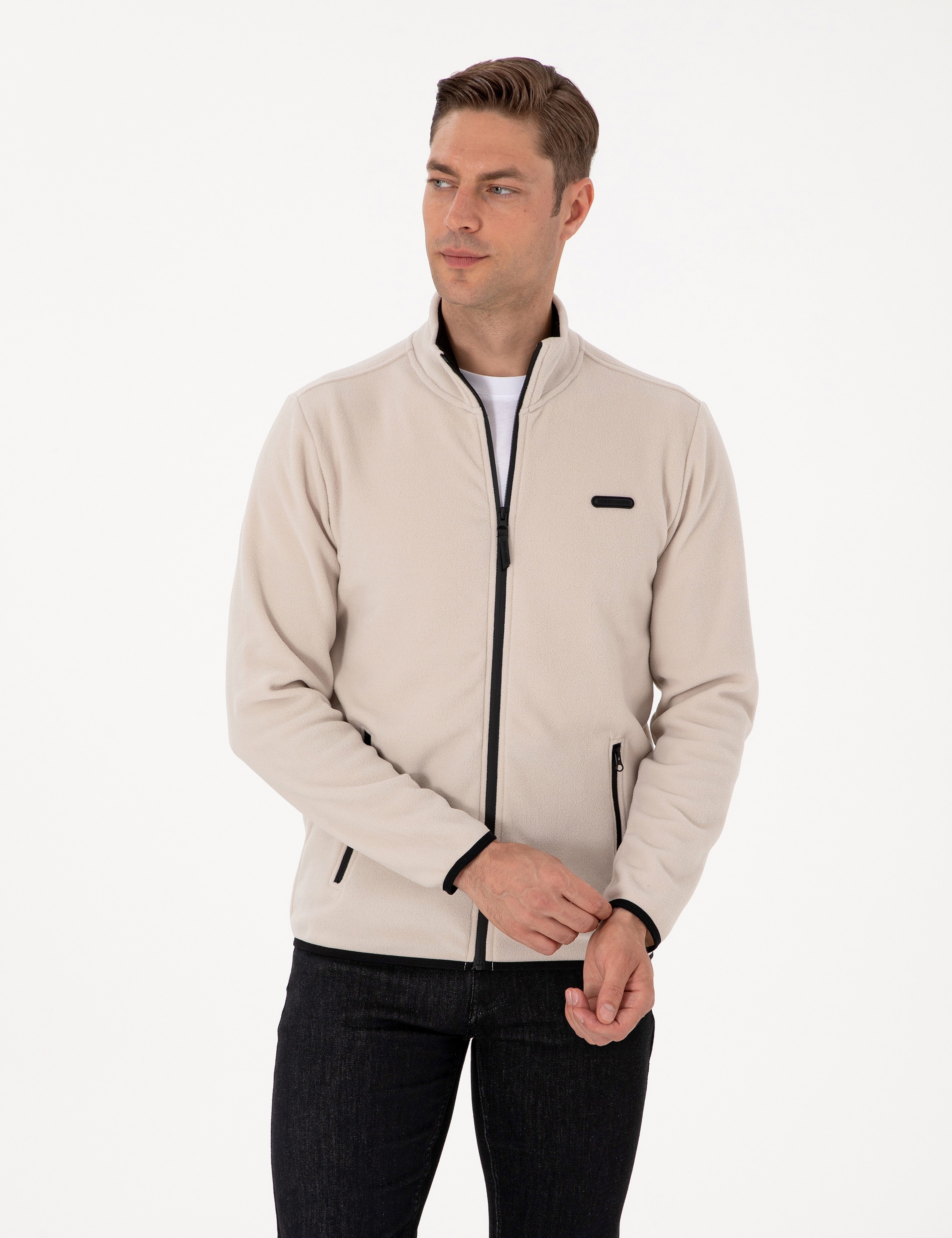 Taş Regular Fit Polar Hırka - Image 3
