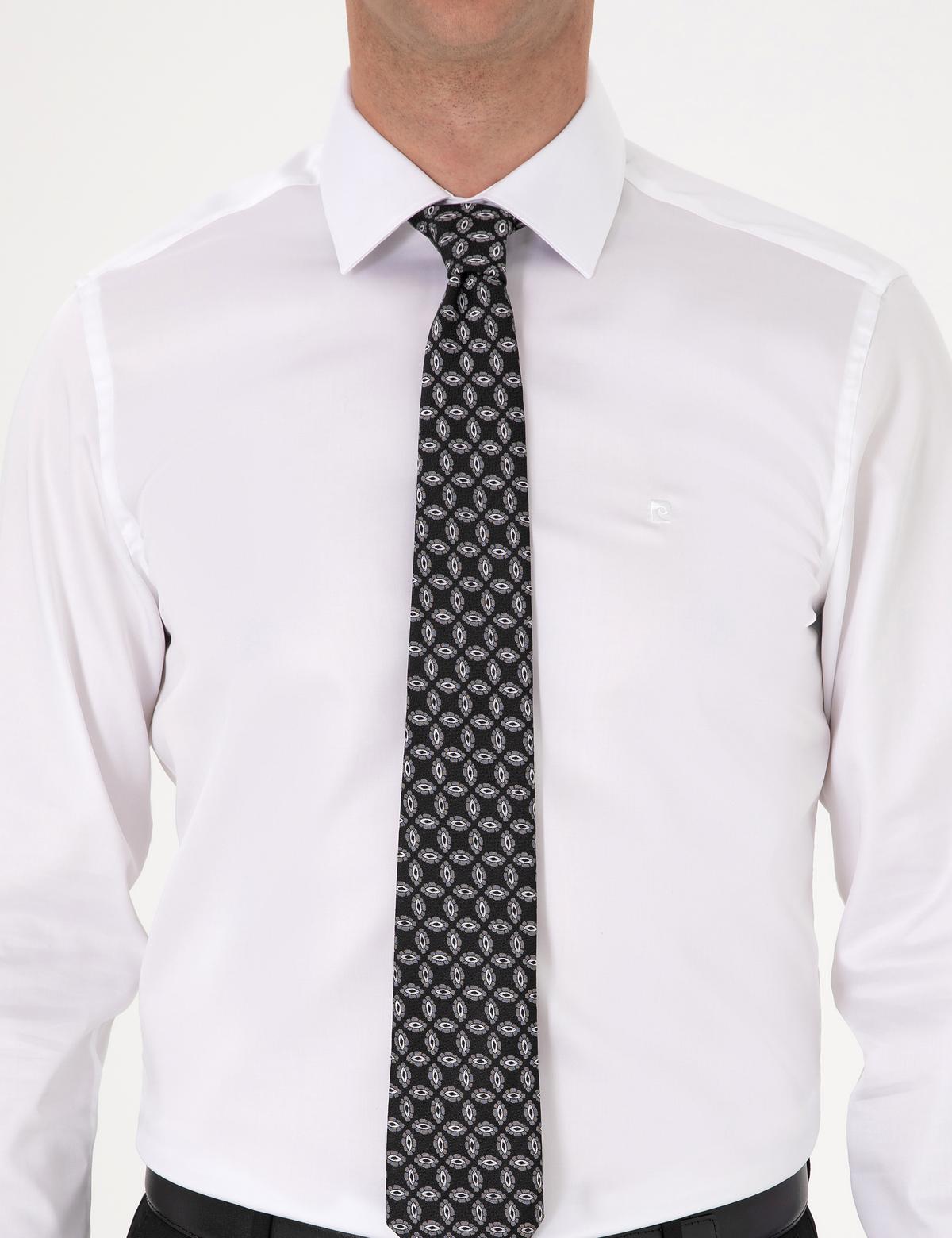 Beyaz Non İron Kolay Ütülenebilir Slim Fit Uzun Kollu Basic Gömlek - 50301930002