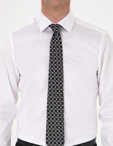 Beyaz Non İron Kolay Ütülenebilir Slim Fit Uzun Kollu Basic Gömlek - 50301930002