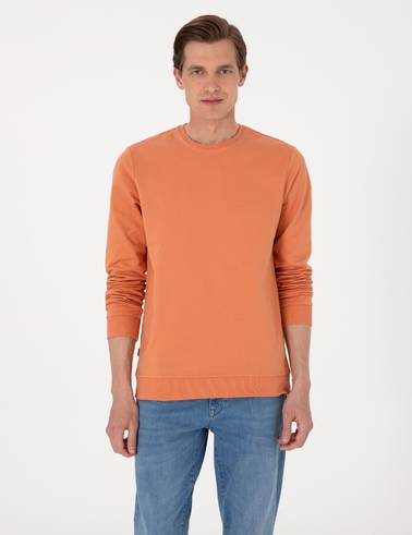 Somon 2 İplik Regular Fit Bisiklet Yaka Basic Sweatshirt
