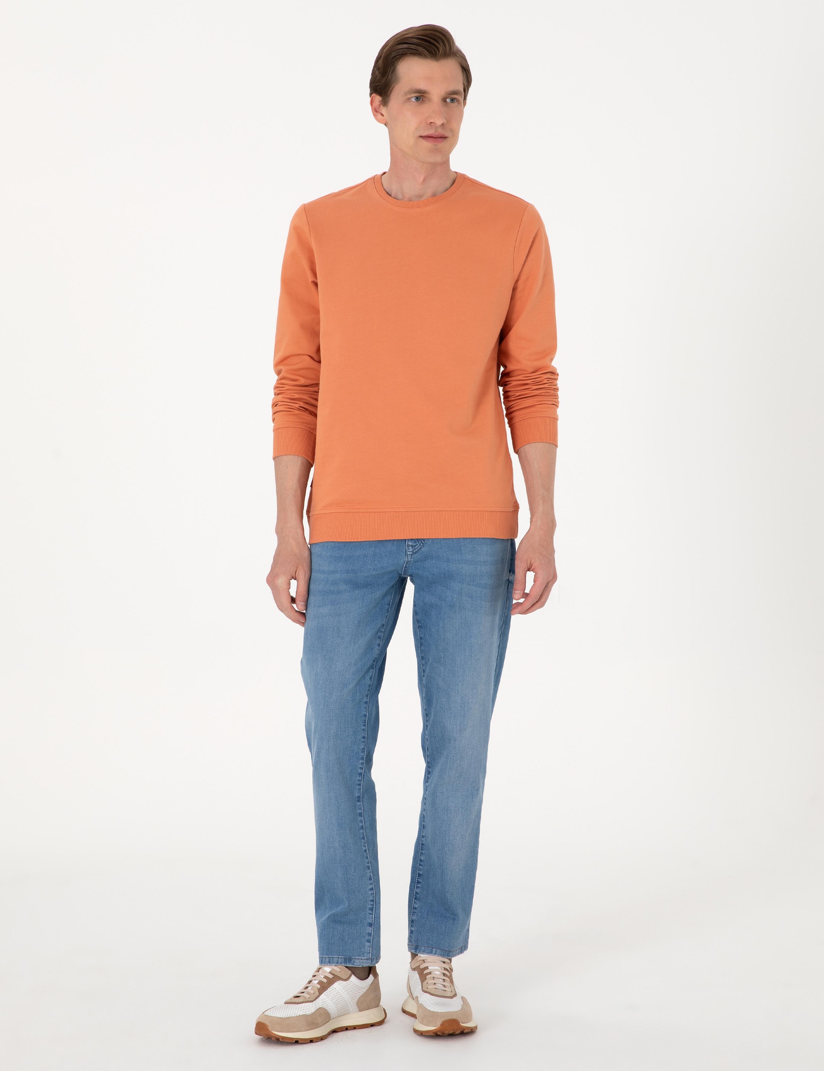 Somon 2 İplik Regular Fit Bisiklet Yaka Basic Sweatshirt