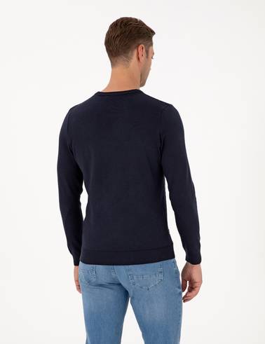 Laciver Slim Fit Bisiklet Yaka Triko Kazak