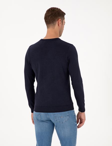 Laciver Slim Fit Bisiklet Yaka Triko Kazak - 50315717018