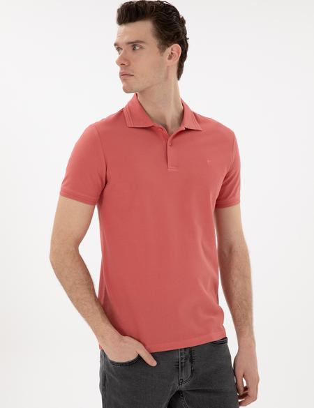 Pembe Slim Fit Basic Tişört - 50306448079