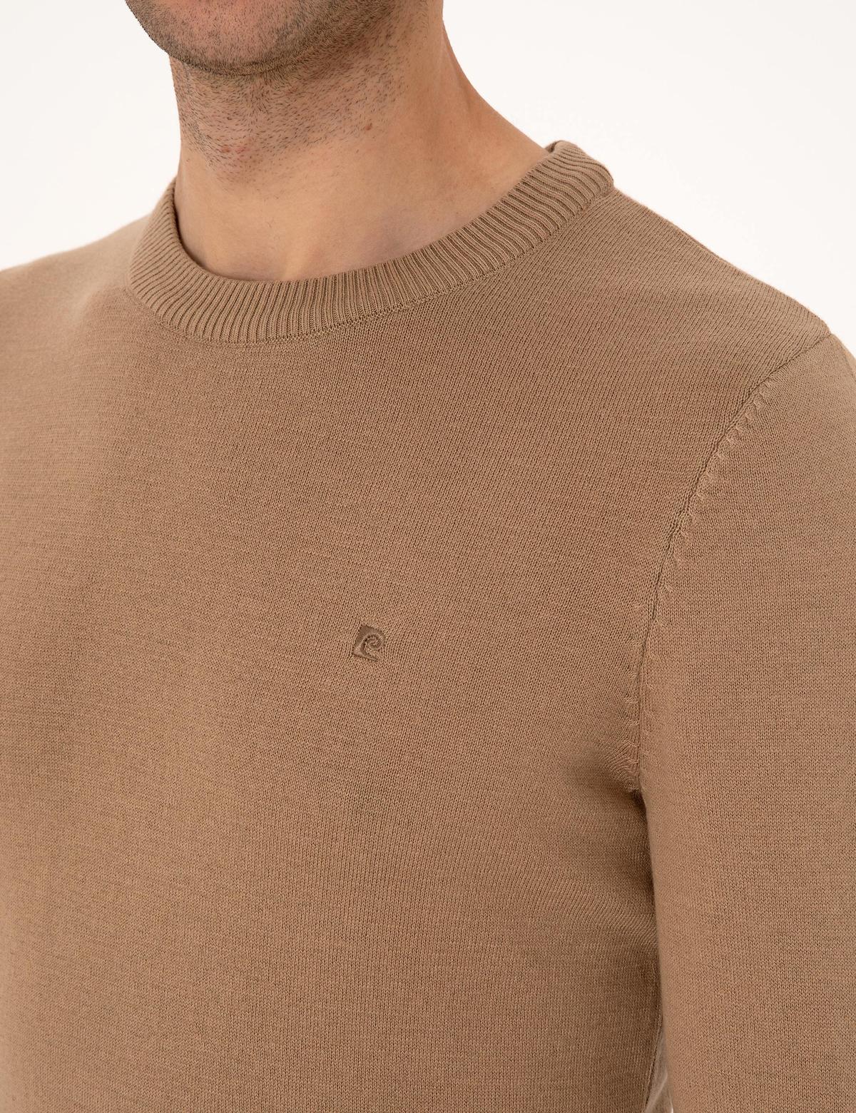 Camel Slim Fit Bisiklet Yaka Basic Triko Kazak - 50314192195