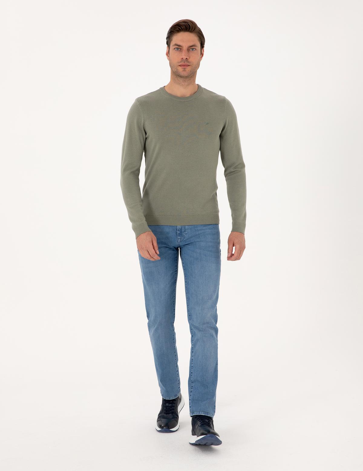 Ada Çayı Slim Fit Bisiklet Yaka Basic Triko Kazak - 50314192145