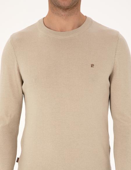 Kum Melanj Slim Fit Bisiklet Yaka Basic Triko Kazak - 50314192046