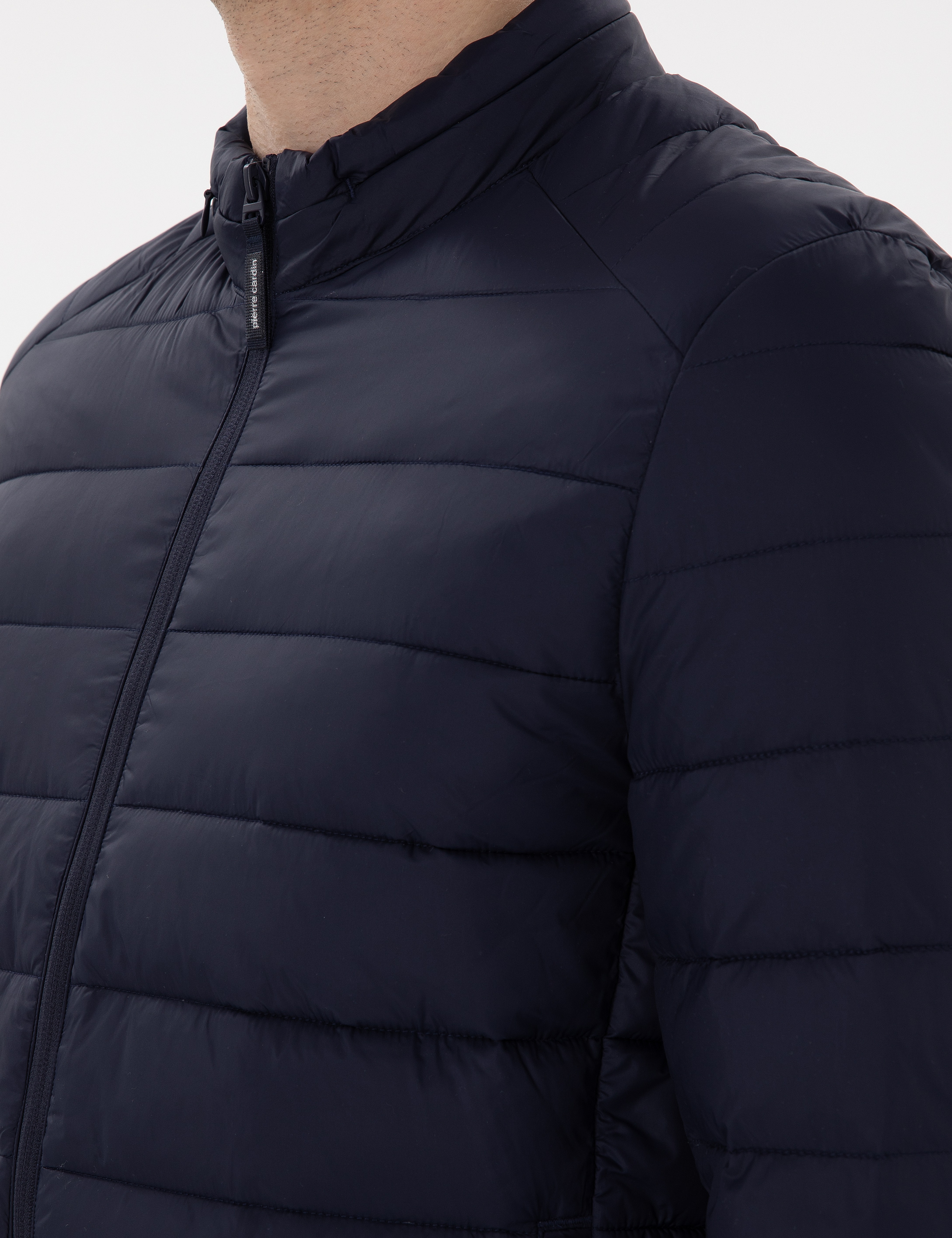 Lacivert Cropped Slim Mont