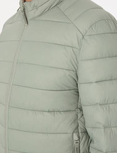 Yeşil Cropped Slim Mont