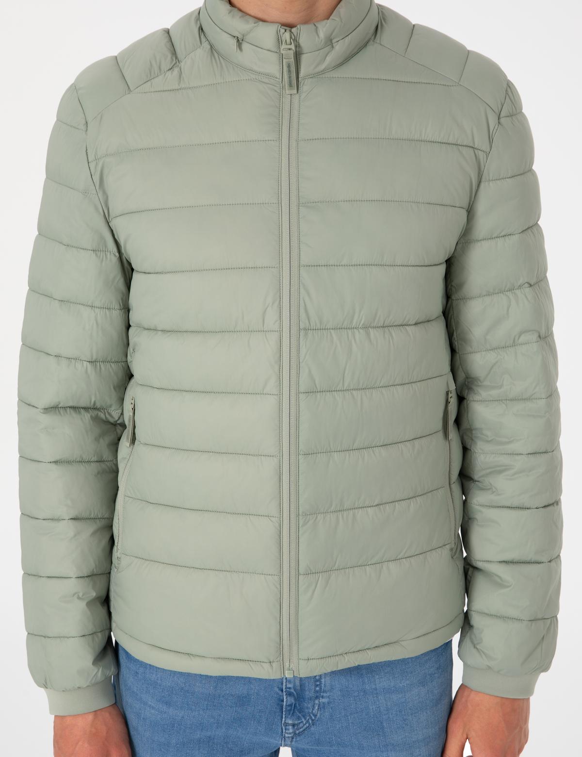 Yeşil Cropped Slim Mont - 50302527095