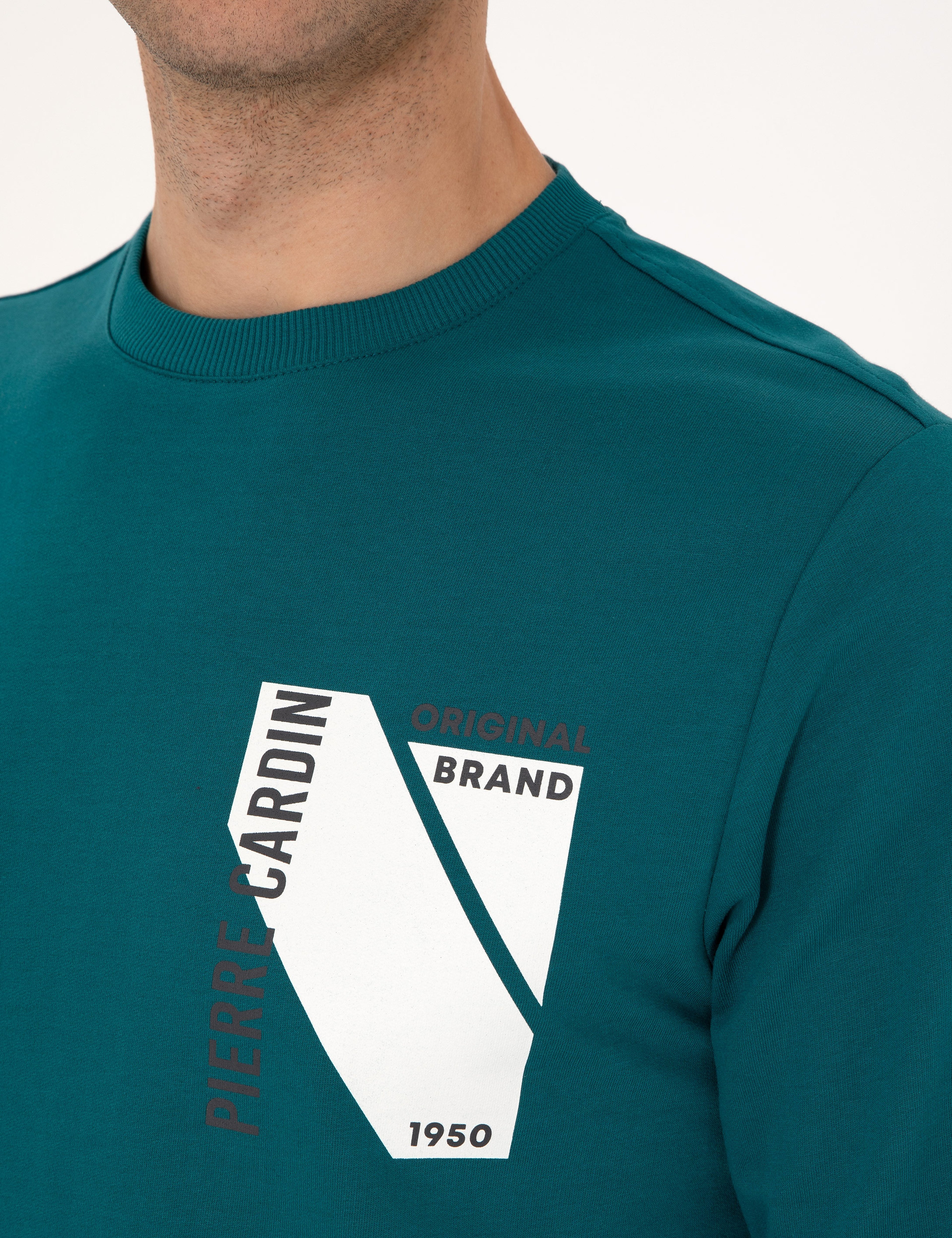Zümrüt Regular Fit Bisiklet Yaka Sweatshirt - Image 7
