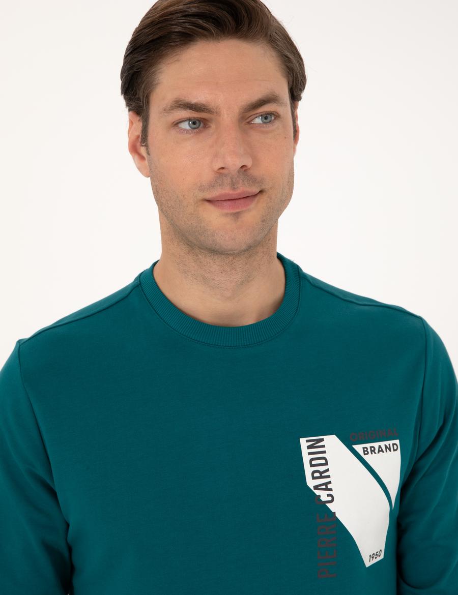 Zümrüt Regular Fit Bisiklet Yaka Sweatshirt