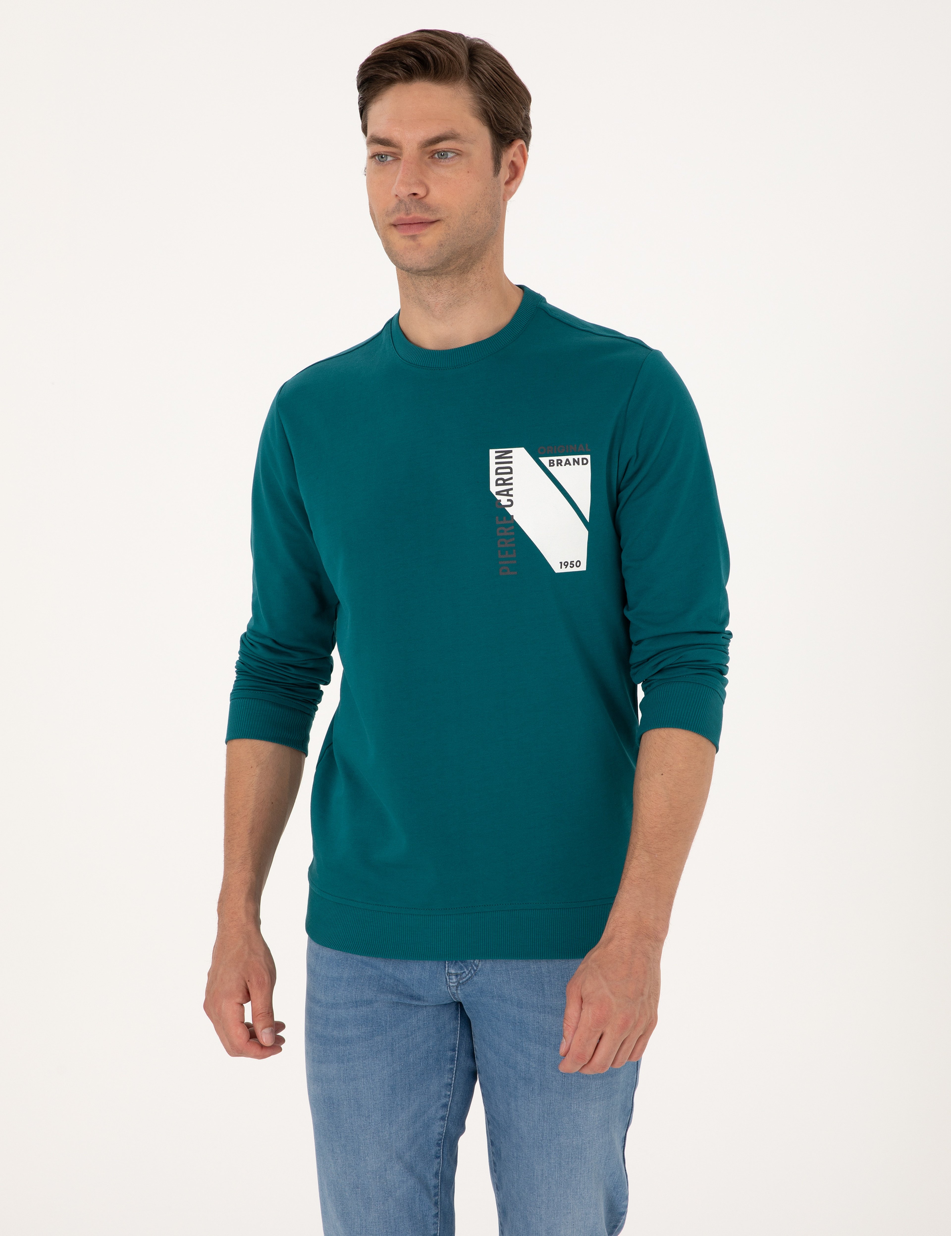 Zümrüt Regular Fit Bisiklet Yaka Sweatshirt - Image 3