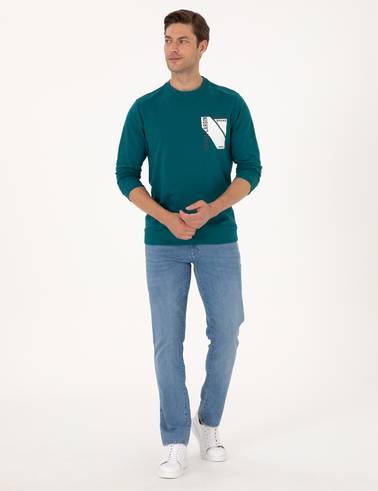 Zümrüt Regular Fit Bisiklet Yaka Sweatshirt