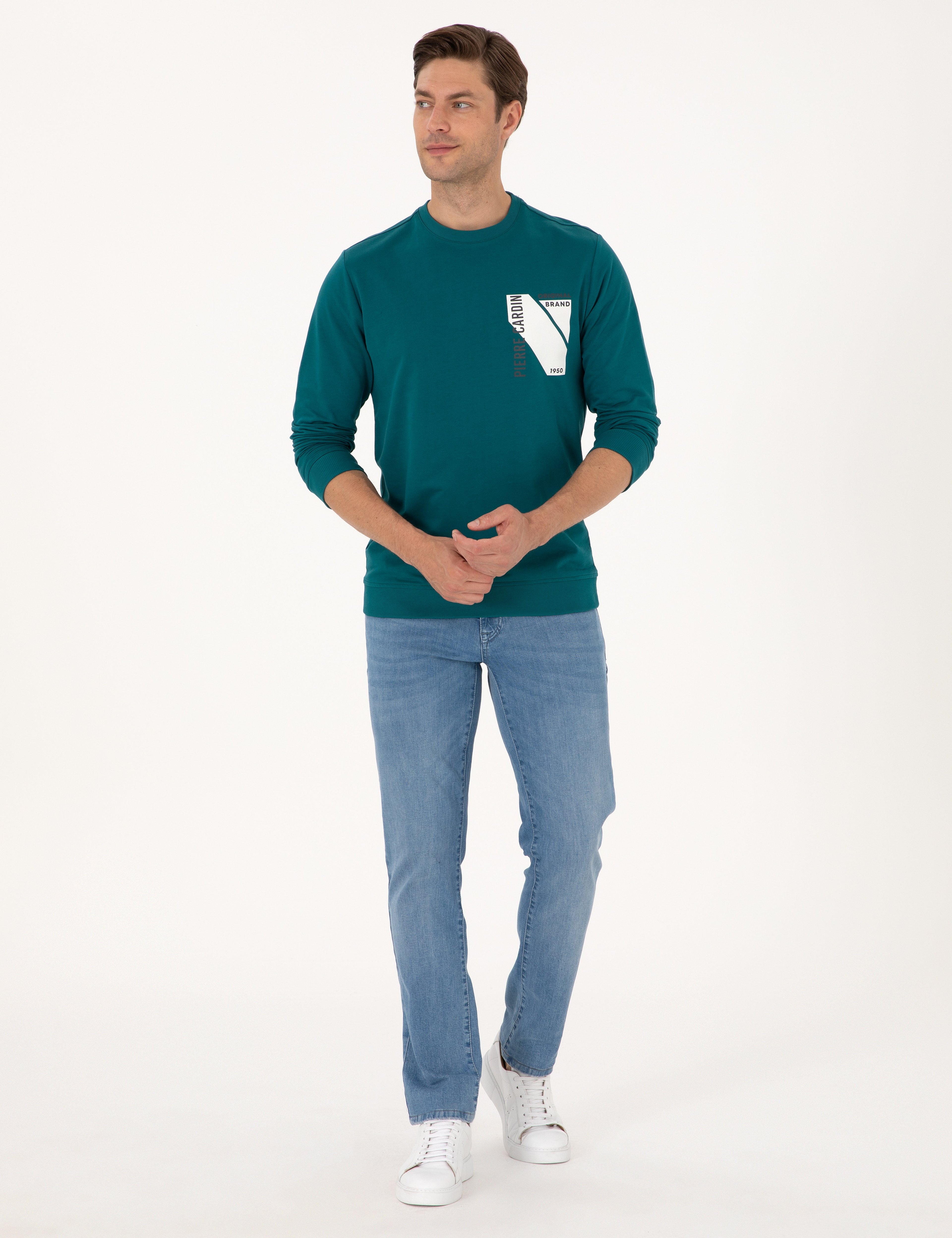 Zümrüt Regular Fit Bisiklet Yaka Sweatshirt - Image 4