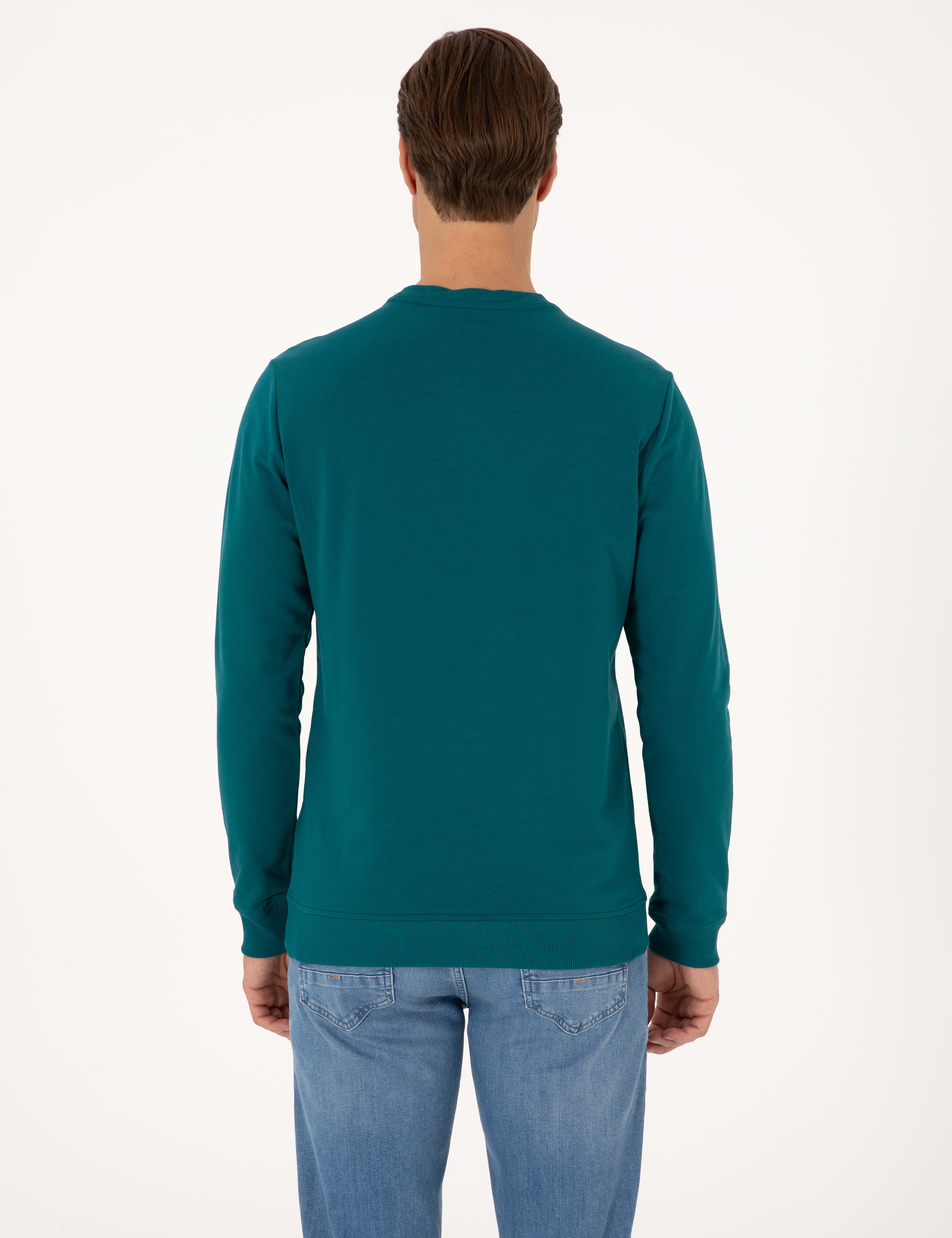 Zümrüt Regular Fit Bisiklet Yaka Sweatshirt - Image 5