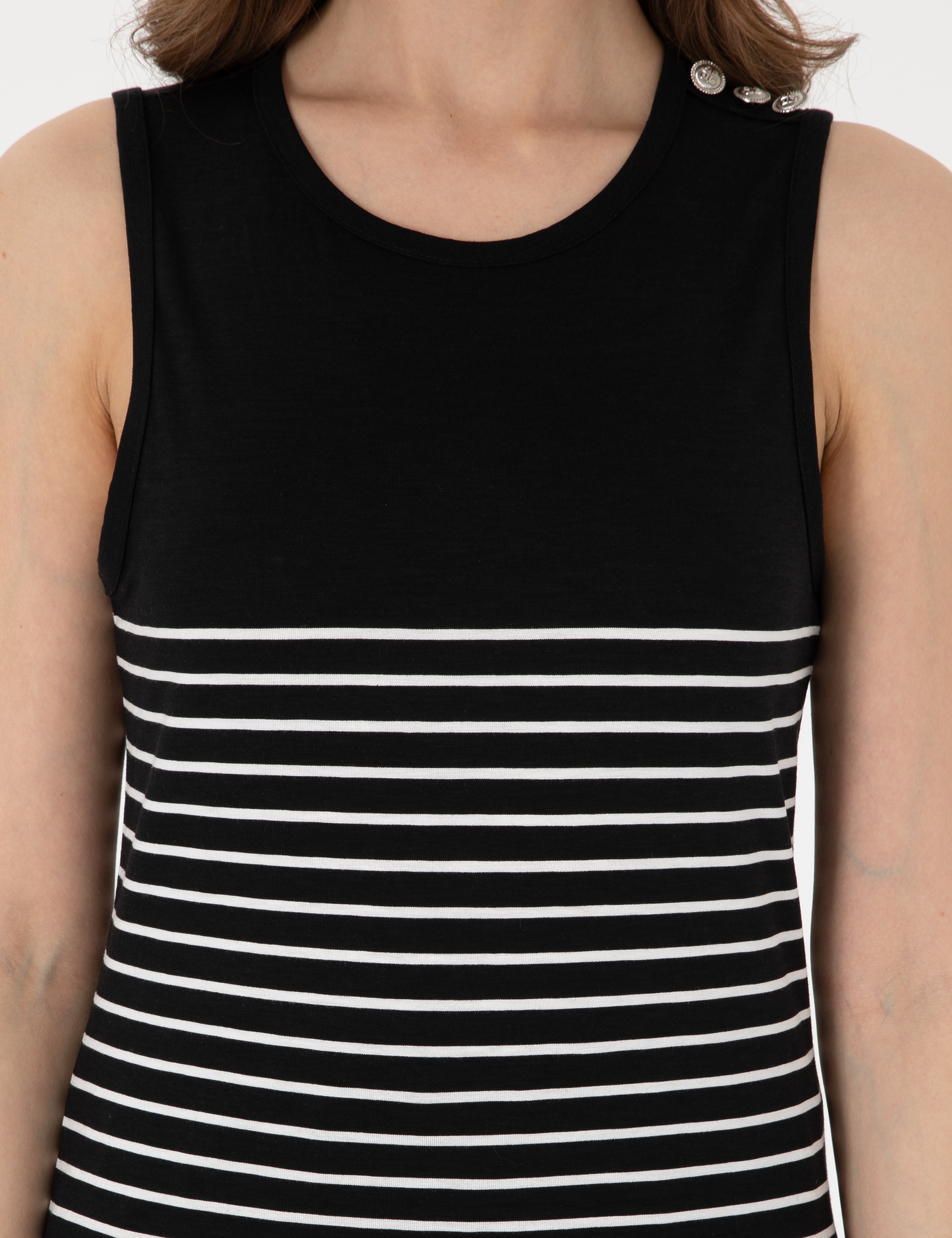 Siyah Regular Fit Tişört - Image 6