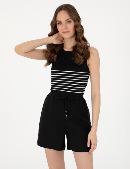 Siyah Regular Fit Tişört - 50305811013