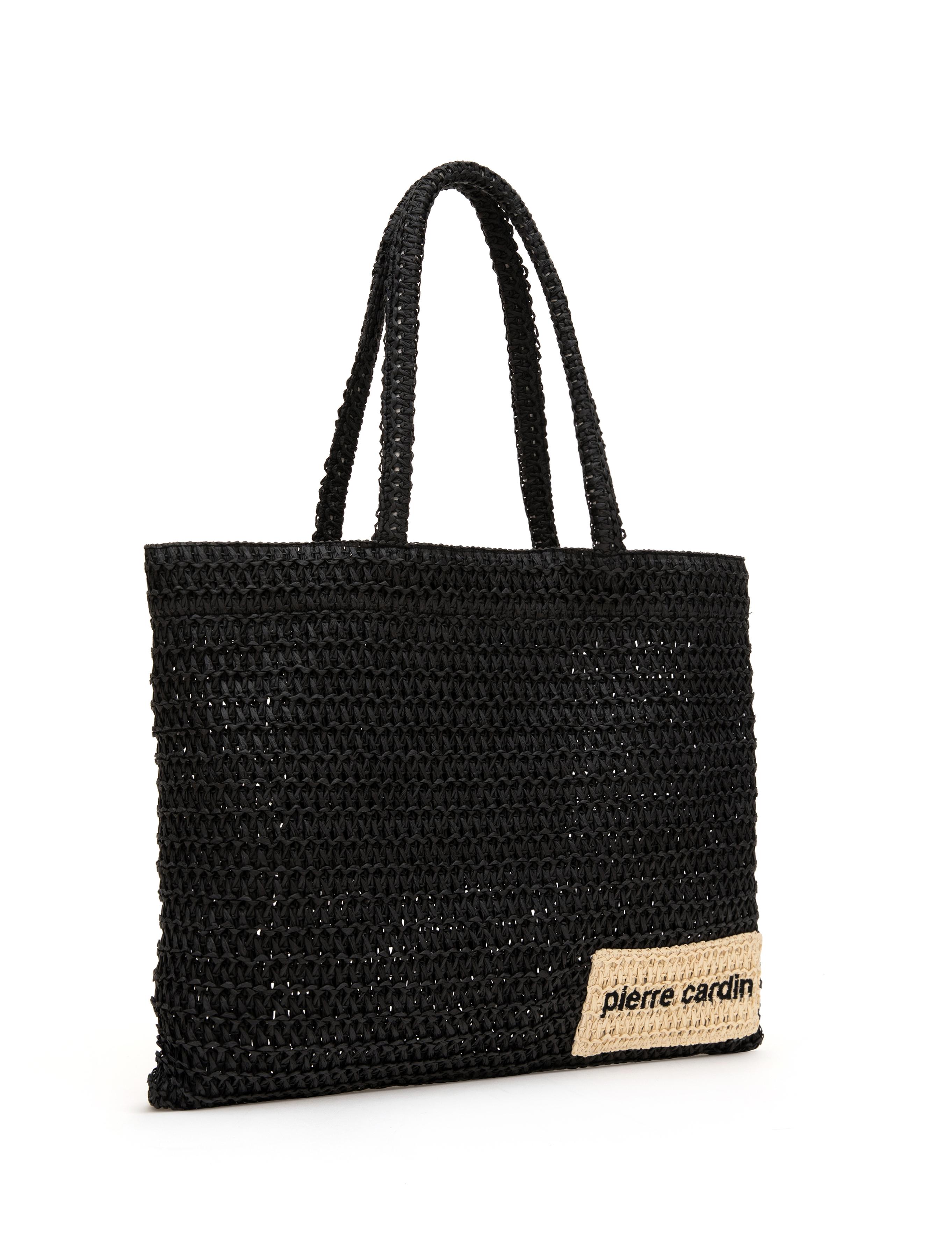 Siyah Hasır Omuz Çanta