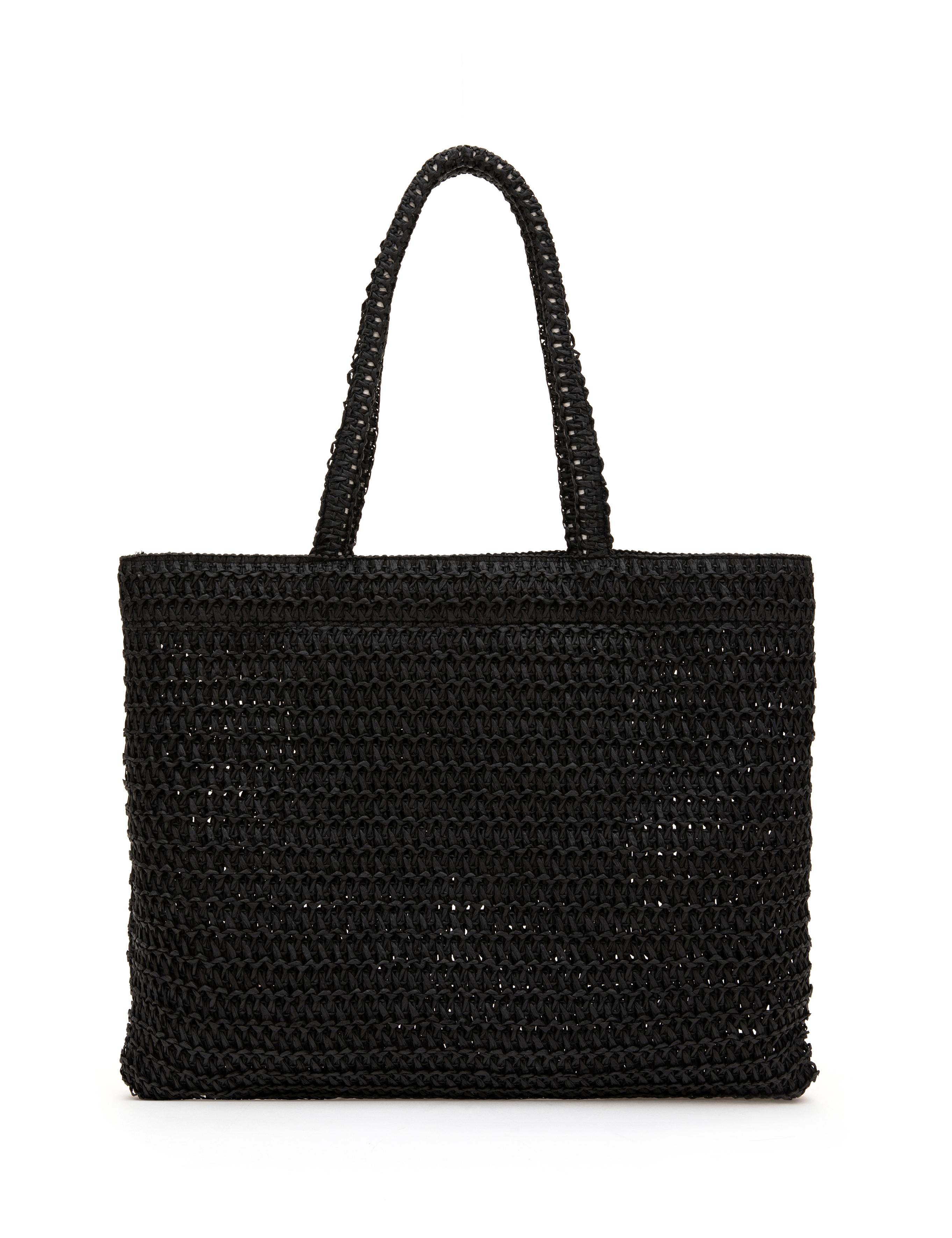 Siyah Hasır Omuz Çanta