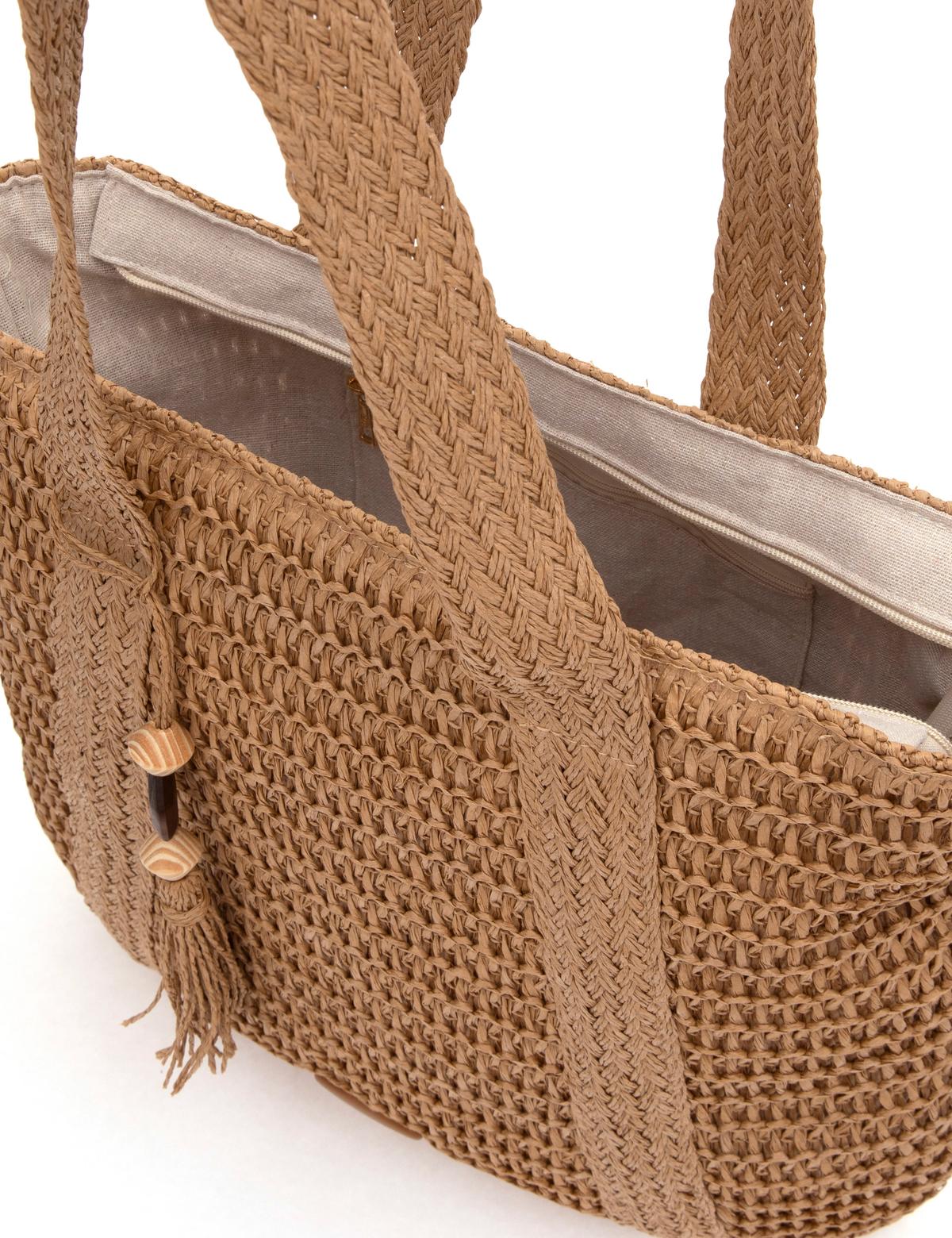 Taba Hasır Omuz Çanta - 50318367005