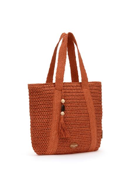 Kiremit Hasır Omuz Çanta - 50318367004