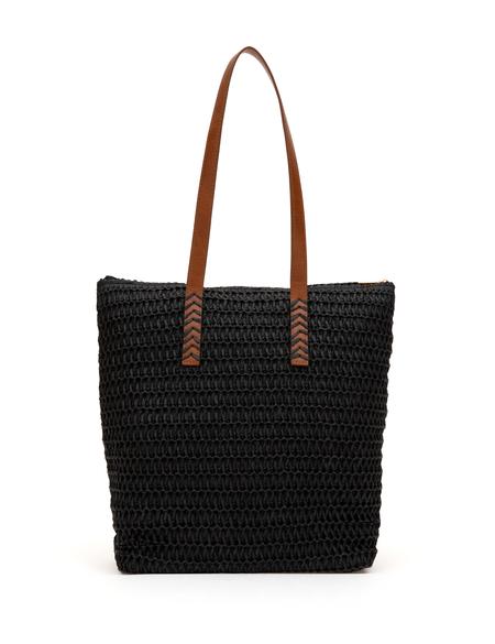 Siyah Hasır Omuz Çanta - 50318365001