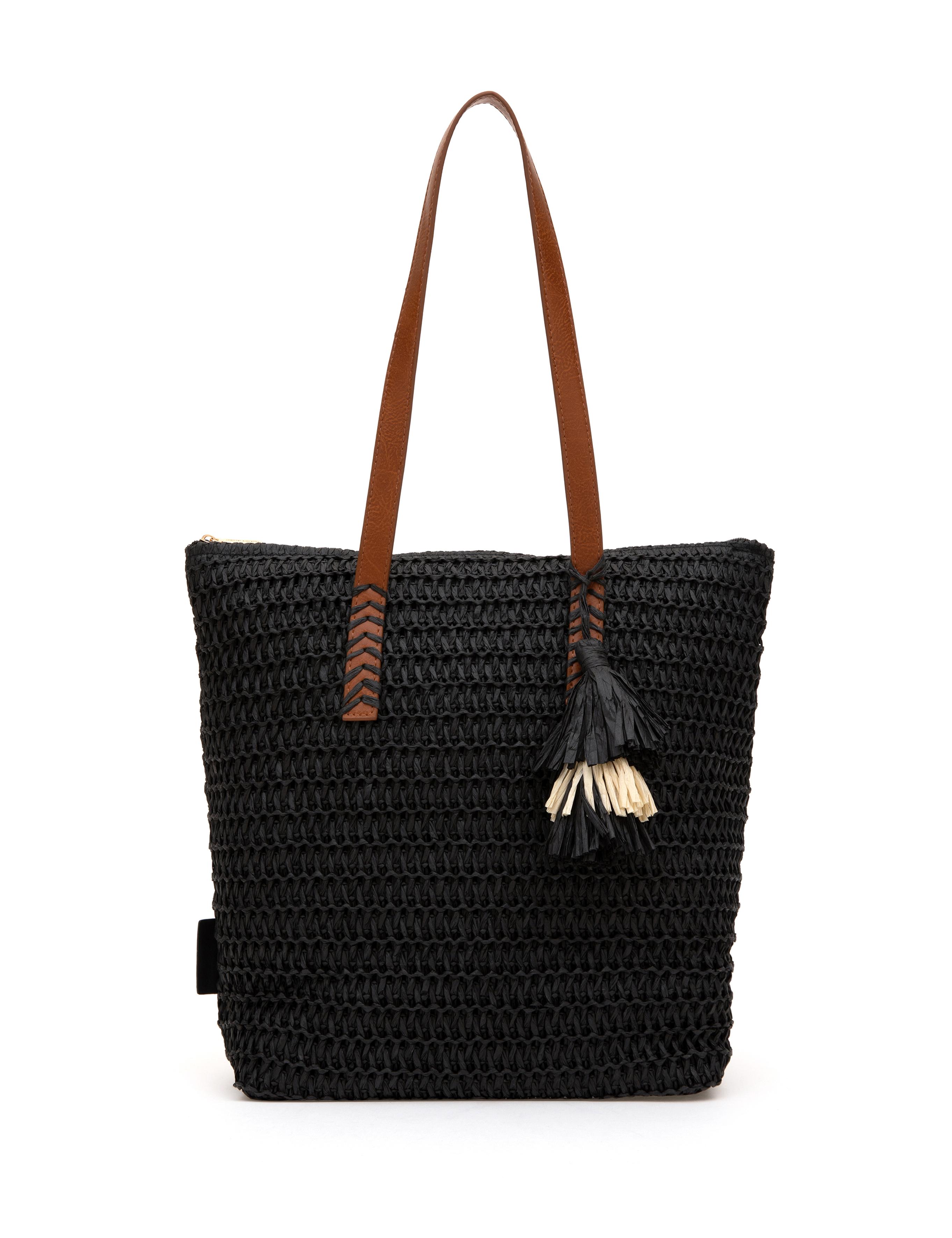 Siyah Hasır Omuz Çanta