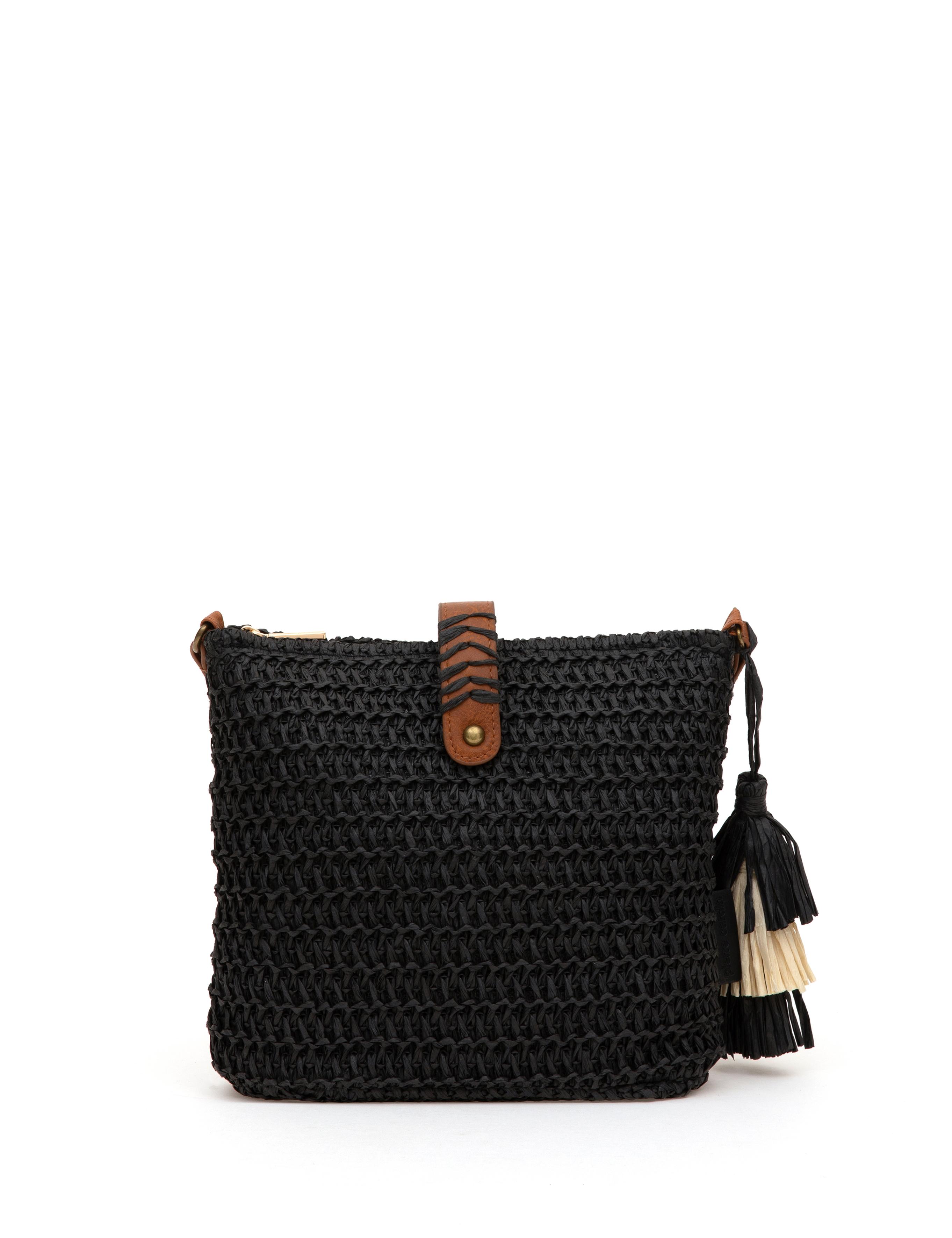 Siyah Hasır Çapraz Çanta