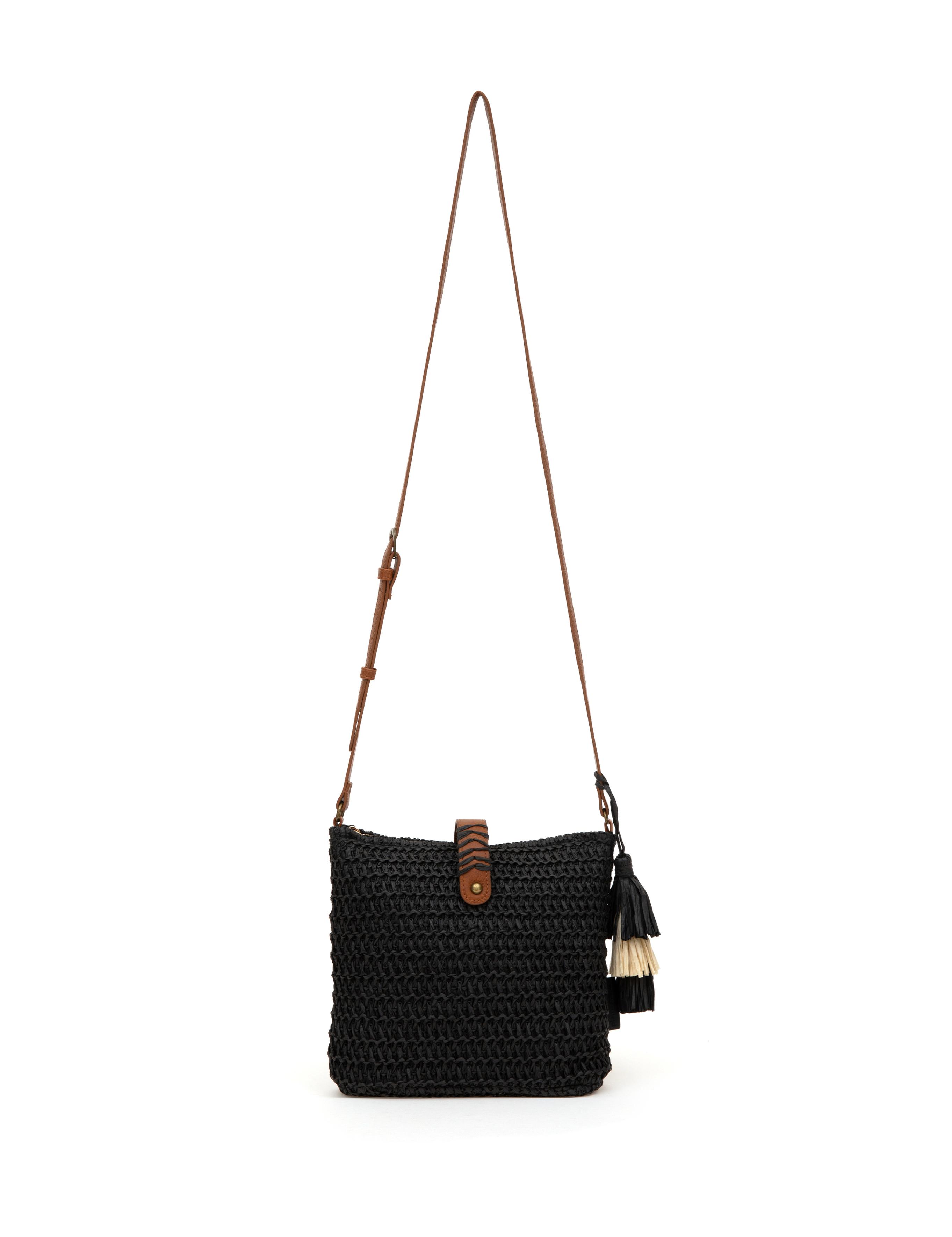 Siyah Hasır Çapraz Çanta