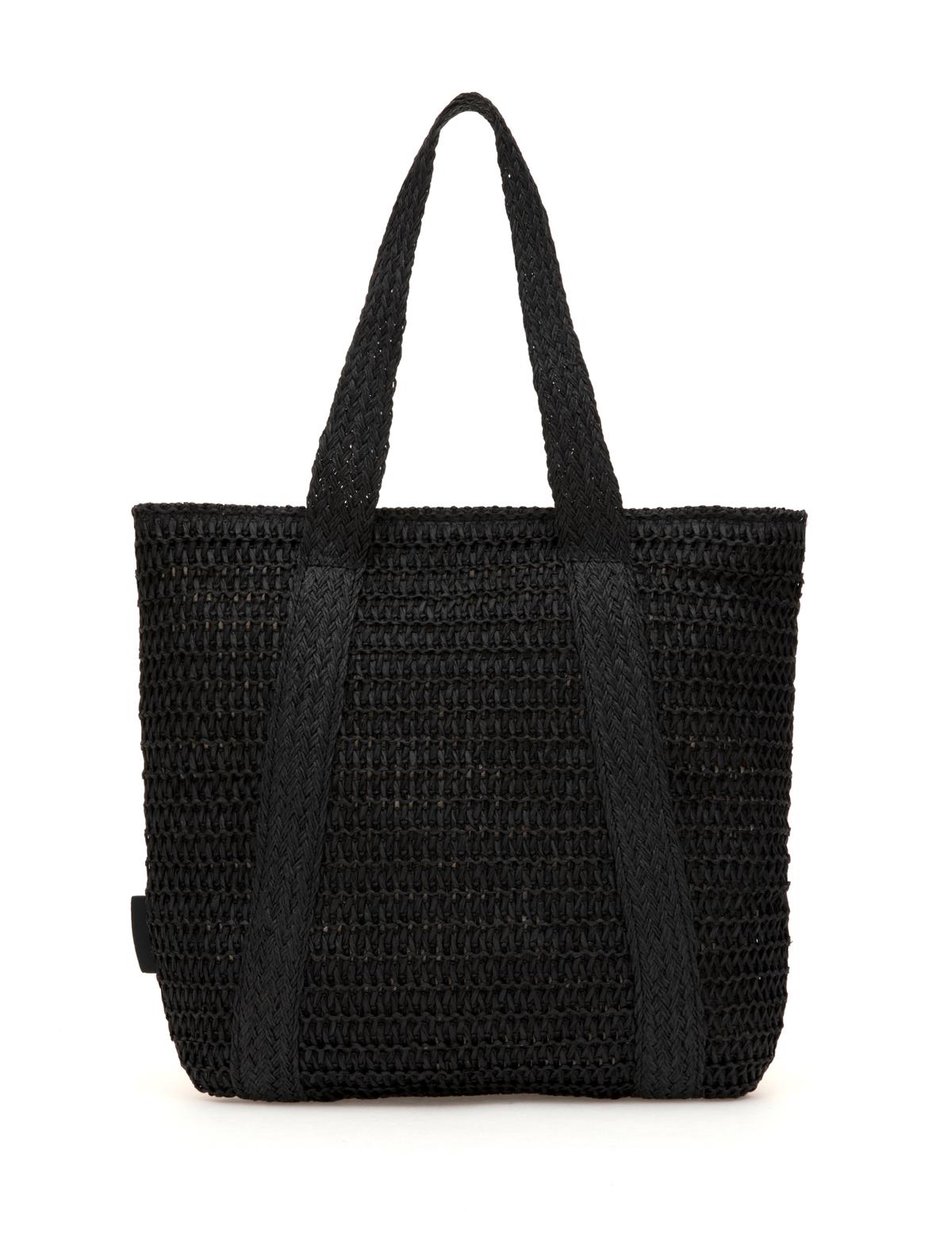 Siyah Hasır Omuz Çanta - 50318367001