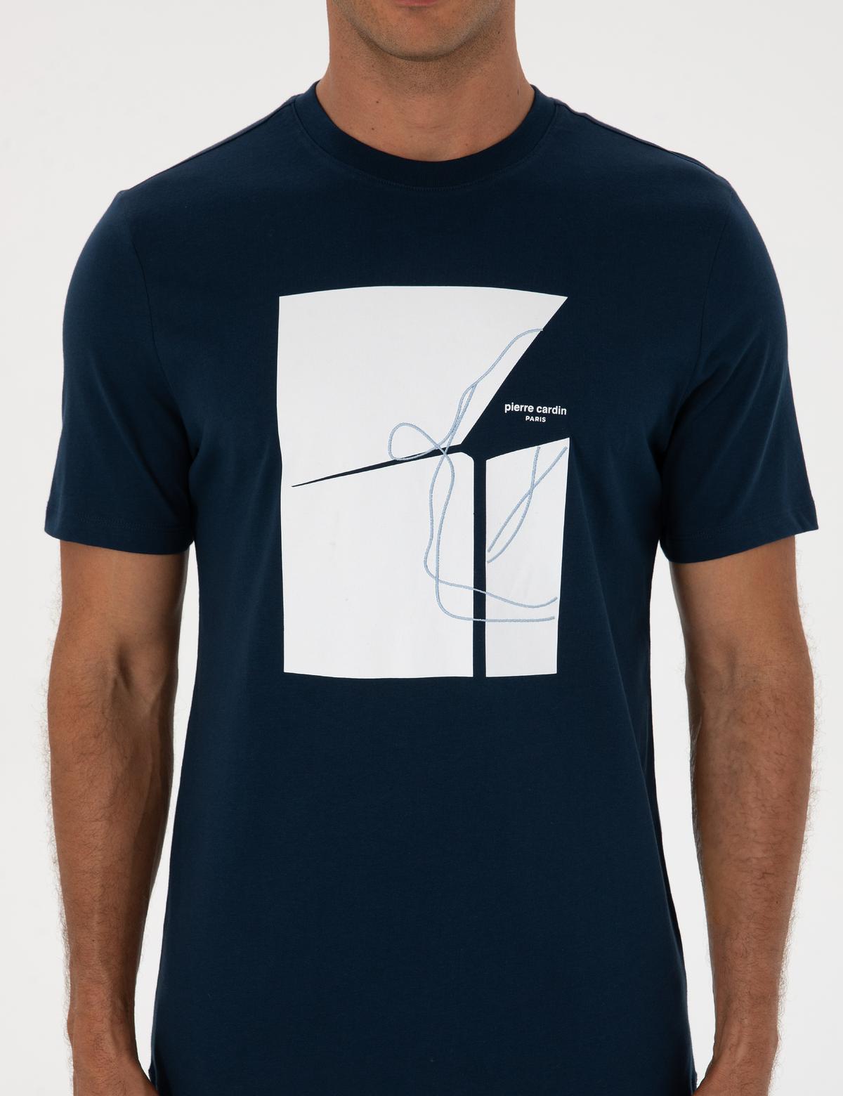 Lacivert Regular Fit Tişört - 50302576053