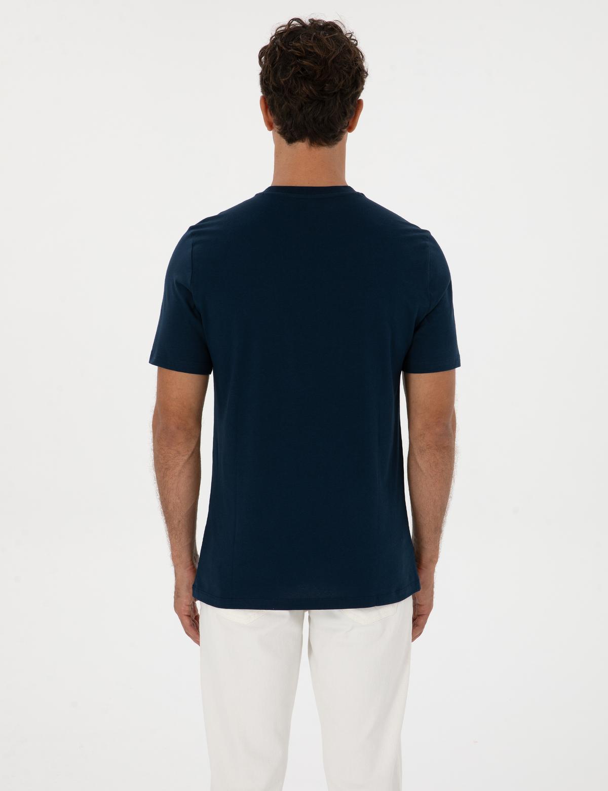 Lacivert Regular Fit Tişört - 50302576053