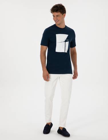 Lacivert Regular Fit Tişört