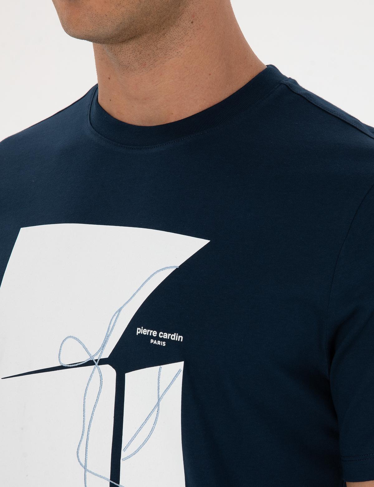 Lacivert Regular Fit Tişört - 50302576053