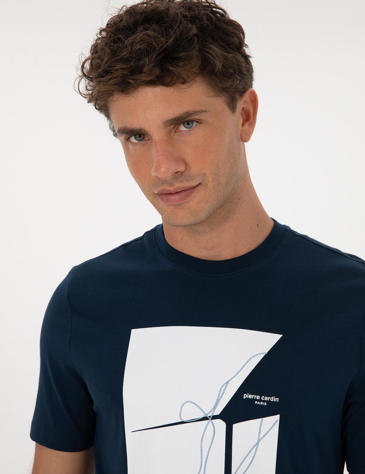 Lacivert Regular Fit Tişört - 50302576053