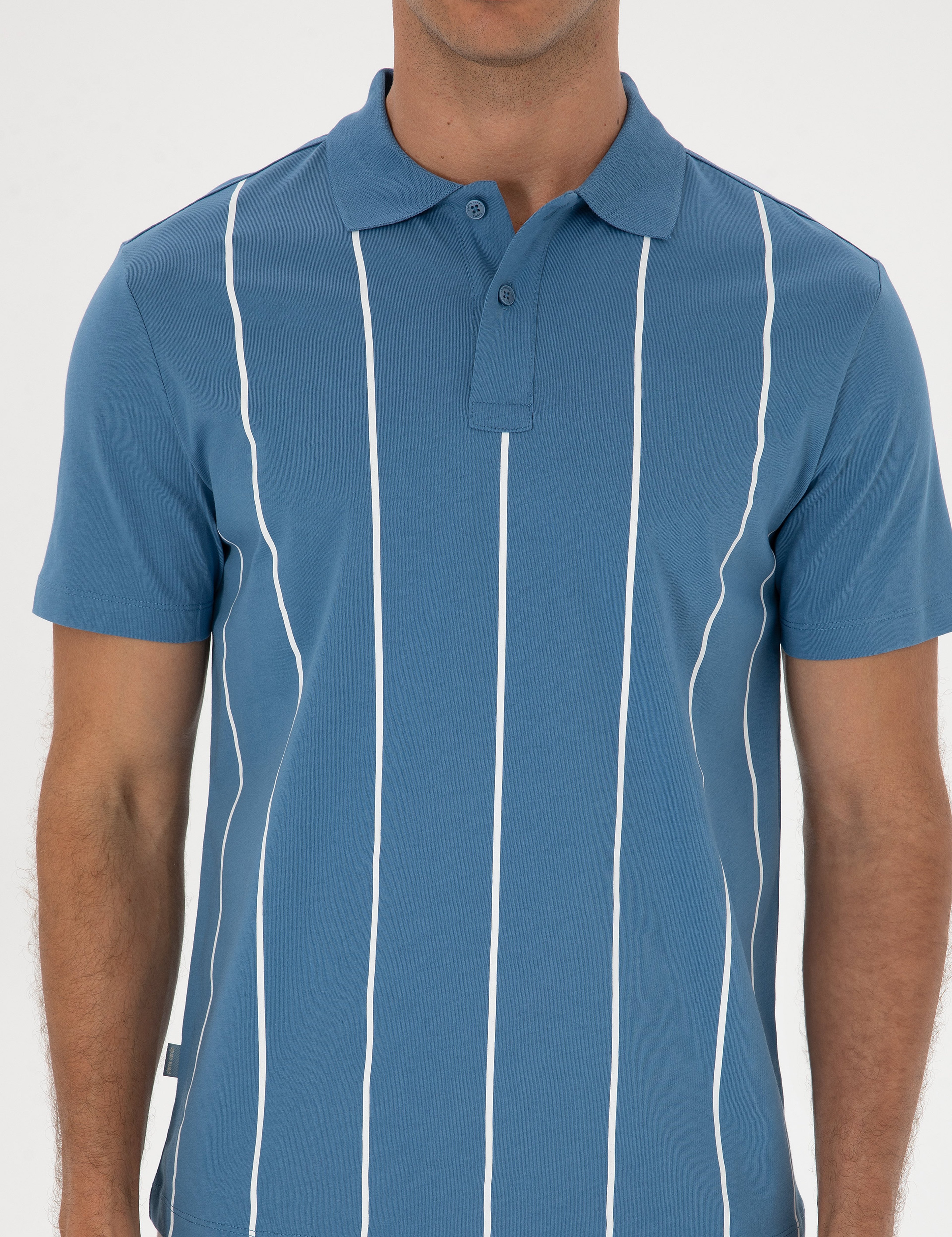 Mavi Regular Fit Polo Yaka Tişört - Image 6