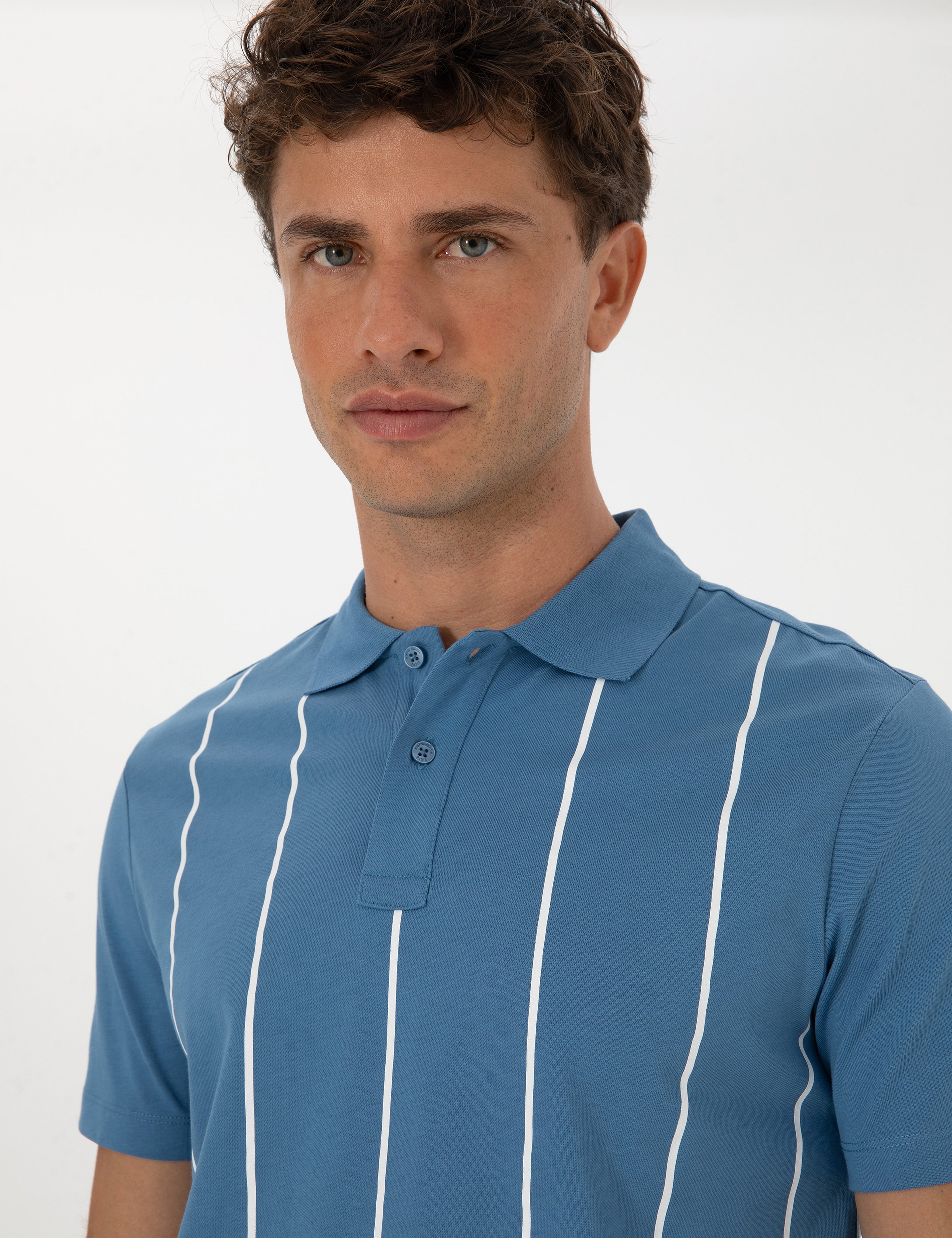 Mavi Regular Fit Polo Yaka Tişört - Image 2