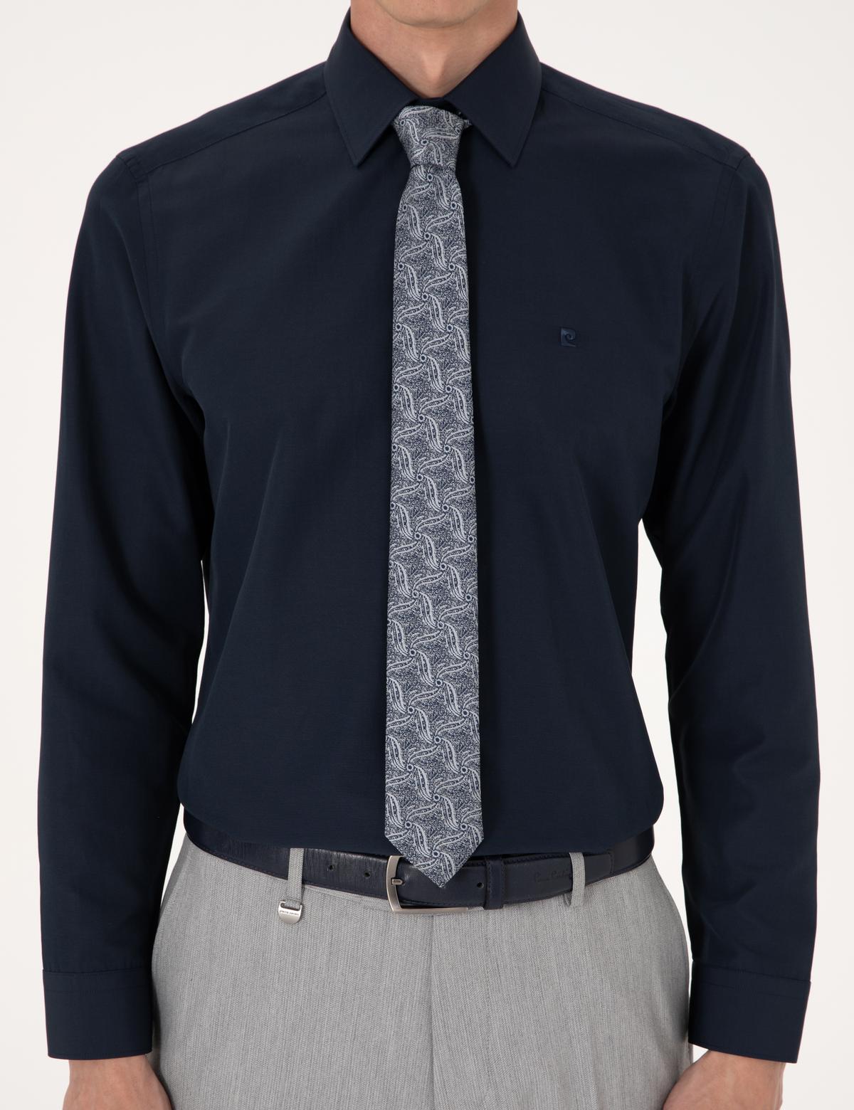 Lacivert Regular Fit Uzun Kollu Basic Gömlek - 50316742042