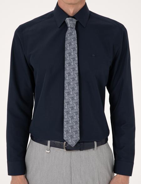 Lacivert Regular Fit Uzun Kollu Basic Gömlek - 50316742042