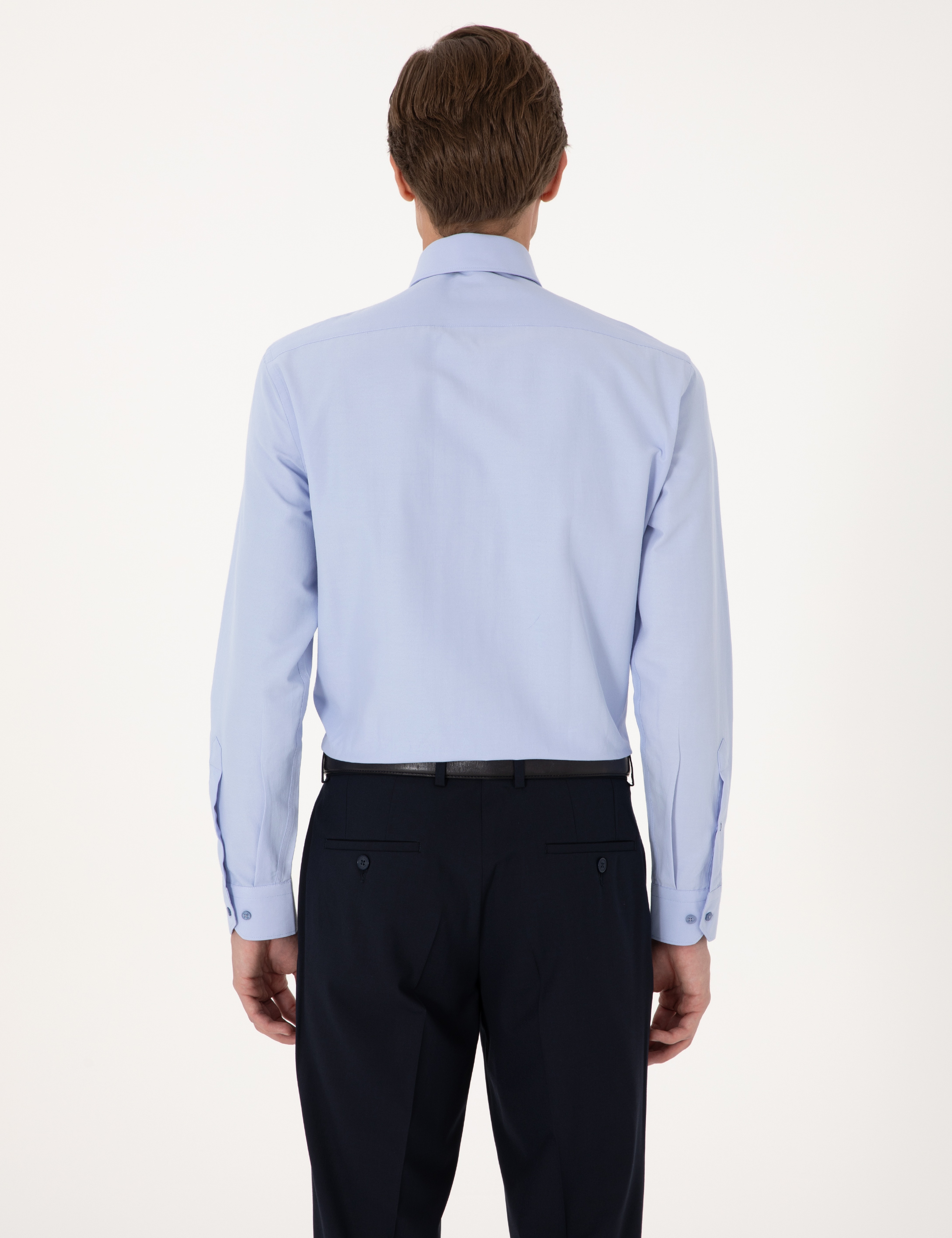 Mavi Regular Fit Uzun Kollu Basic Gömlek - Image 6