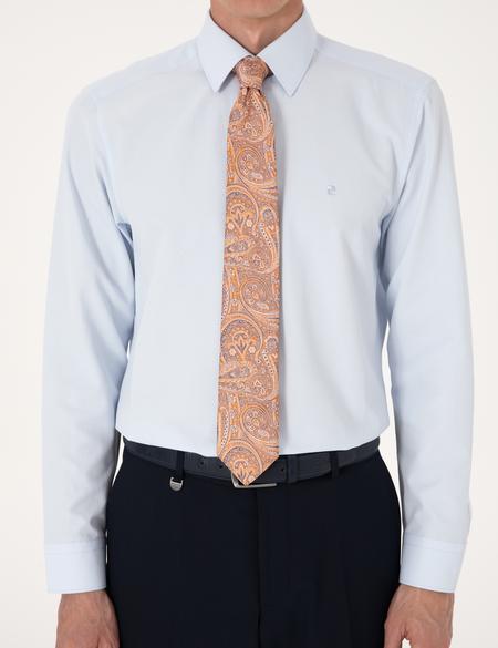 Açık Mavi Regular Fit Uzun Kollu Basic Gömlek - 50316742001